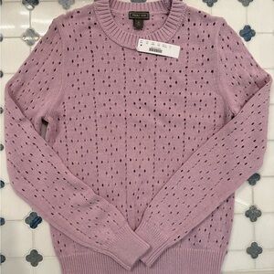 J. Crew Point Sur Pointelle Sweater - size S, NWT
